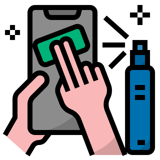 Bacteria, disinfection, hygiene, prevention, virus, clean and disinfect icon